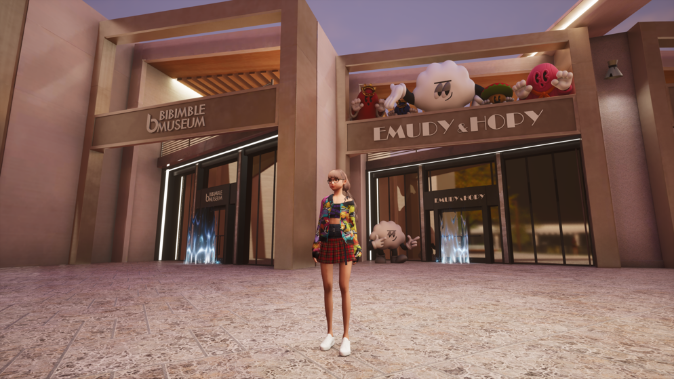 Digital pop-up store within the metaverse space