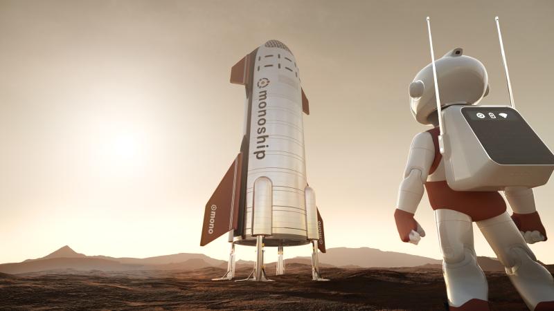Monoship finally lands on Mars.