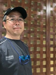 Swimming goggles fashion somewhat likely sports necklace 