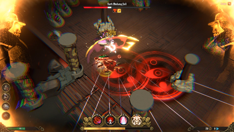 A player fighting against the 2nd chapter boss 'Jisil'