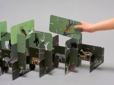 ROOMY Puzzle Card Jungle animal series