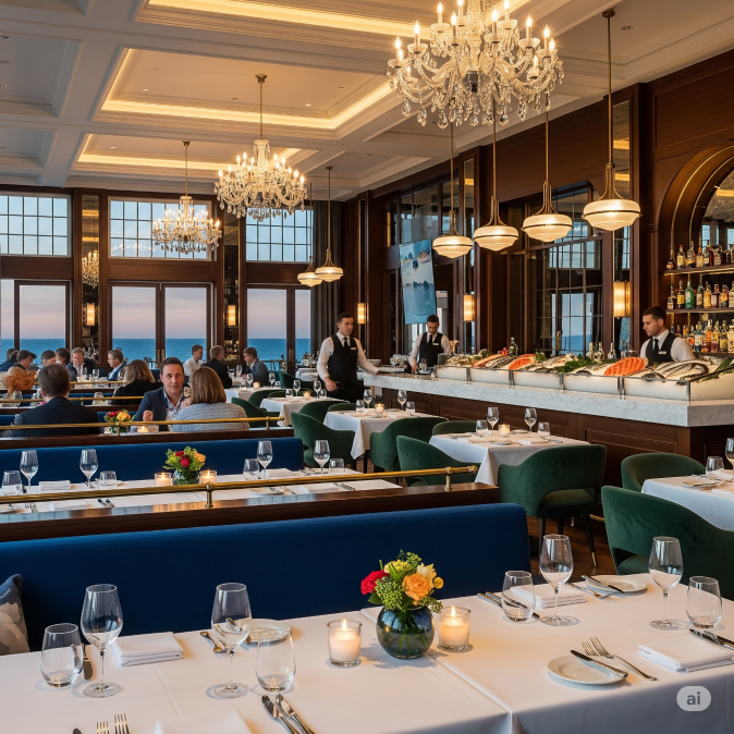 why, why, do I have to serve seafood restaurant? 