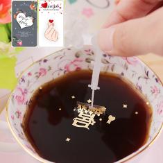24K Design Pure Gold Leaf Floating in Coffee for Design Appreciation (Spring)
