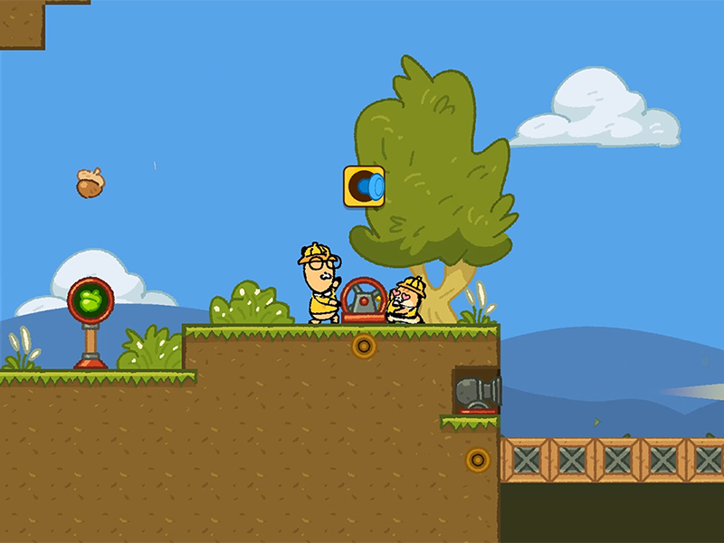 Joy-Con local 2-player co-op gameplay