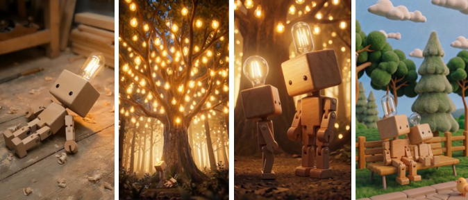 A journey across seasons and places, searching for one's own light