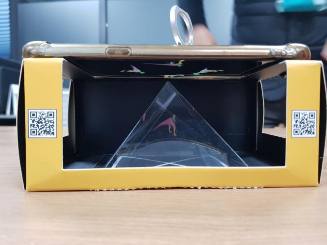 This content can utilize a 3D hologram box.