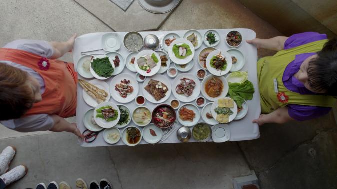 Korean style set meal