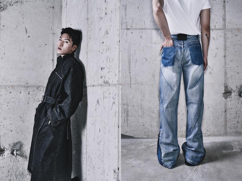 YOOGANG 'PHASE 03 : PUBERTY' Denim & Outerwear - A lineup demonstrating a bold clash of masculinity with tactile details and 3D patterning.