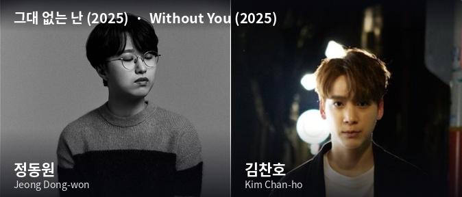 Jeong Dong-won (left) and Kim Chan-ho (right), the vocalists of "Without You (2025)"