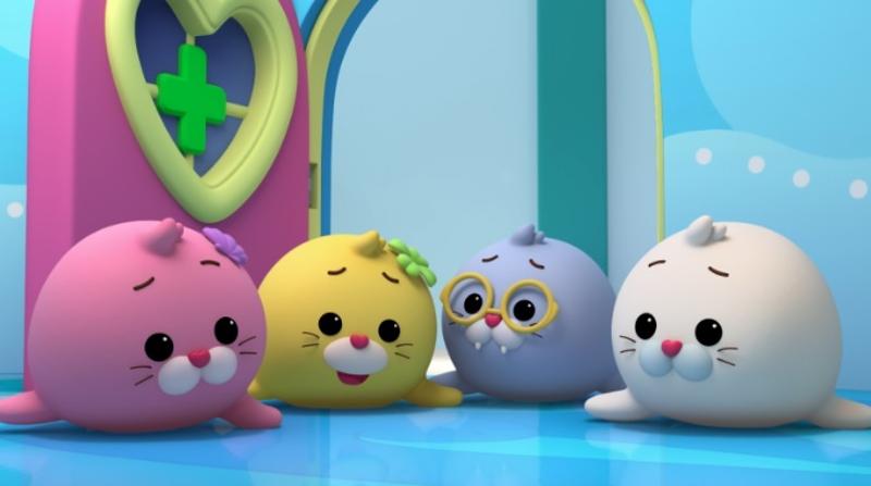 Harp, Hope, Wink, and Munk are the main characters.