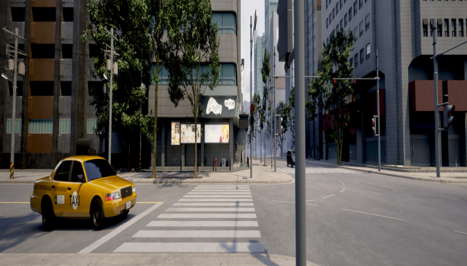 A simulation that feels like walking through a real city