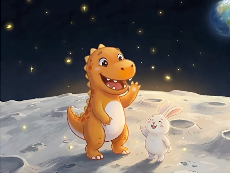 The Adventure-Loving Dinosaur, “Brave Dino Brian”