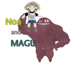 Noa and Magu [Little girl Noa and Bulgasari Magu]