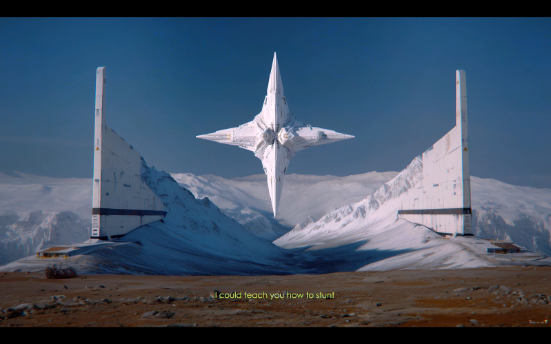This content screenshot shows a live music video scene from one of the visual concepts within the [BRAZY] RE:SET universe. Centered on DANTÉ’s performance and musical energy, the scene combines a live-stage atmosphere with cinematic visuals, expressing how BRAZY can expand beyond a virtual artist project into performance, music videos, animation, and character-based IP.