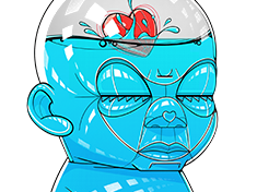 Representative character artwork showcasing the distinctive visual identity of GONU CARITAS
