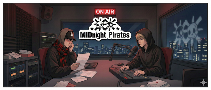 late-night radio concept of “Midnight Pirates.”