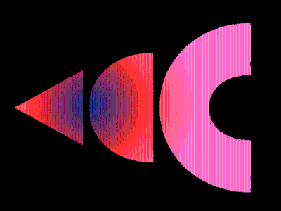 Hot pink, red and blue AnAI logo on black background
