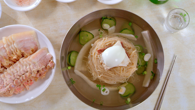 Pyeongyang naengmyeon( Korean Cold Noodle )