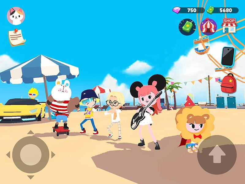 Players can freely decorate their own character, and enjoy daily life with friends around the world