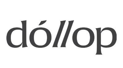 Our logo features a custom wordmark with subtle decorative details, creating a look that is both classic and refined.  The tilted "l" adds a dynamic, sporty character, while the distinctive treatment of the "o" reinforces the brand's active and energetic spirit.  By combining the "d" and "p" from the wordmark, a four-leaf clover-inspired symbol is created, representing positivity, good fortune, and a memorable brand identity.  The overall design reflects dóllop's commitment to blending performance, lifestyle, and modern sophistication.