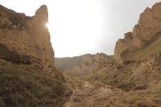 a vast expanse of loess covered with shadows