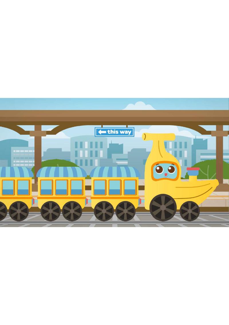 Banana Train Transformation! Let's Go to a New City!