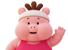 Korean Pink Hippo ???? Trying to lose weight every day! ✨