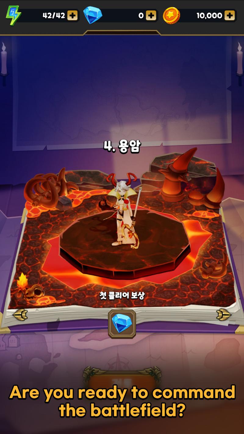  Blood Hero Merge War Chapter Selection Screen