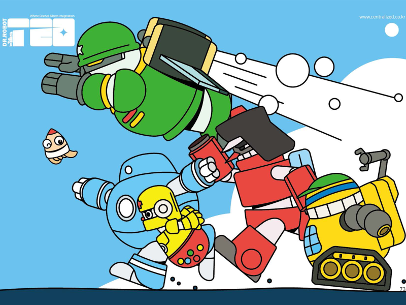 Robot Characters from <Dr. Robot Teo> IP