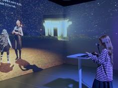 A visitor begins a personalized healing journey through real-time dialogue with the AI NPC Simbang via microphone