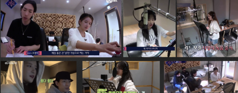 A screenshot showing the actual music production process at ZENTA7 including recording sessions and production work.