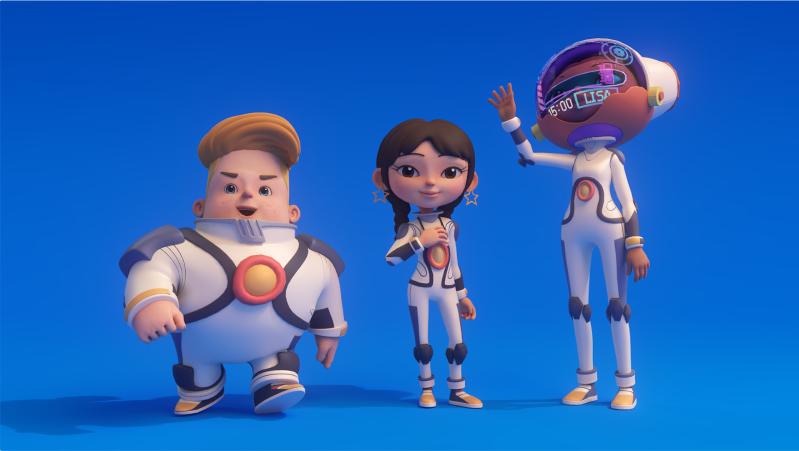 Three Main Characters of Astrostation(Alberto, Jiwoo, Lisa)
