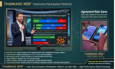 THANKAGE-web™ SDK participation platform syncs live TV Shows or On-Off Events with real-time mobile participation.