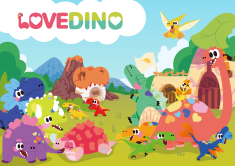 Thirteen dinosaur friends, Love Dino.