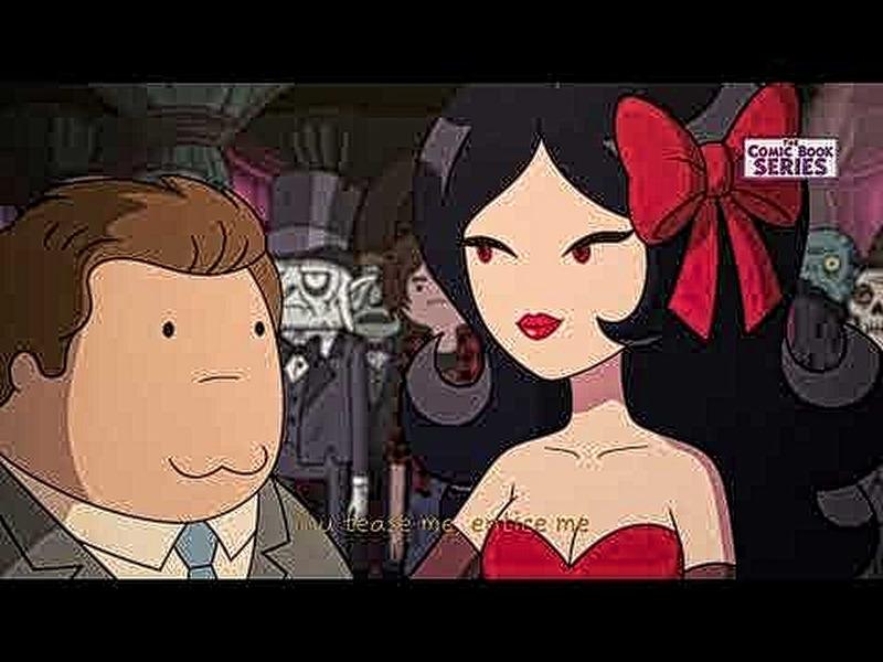 A scene from the "Tango" animated music video
