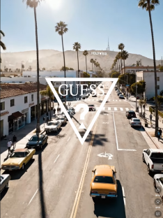 GUESS AI Fashion Film LA Street Visual
