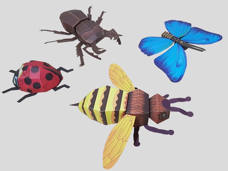 AR Bugs Origami  paper toy products