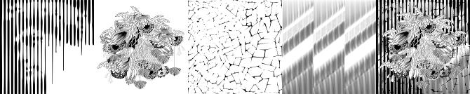 The <piece on quartet> theme consists of four patterns—Incomplete, Narcissism, Careless, and Miscommunication—along with a hidden fifth pattern, Perfect Amateur, which emerges when the four patterns are combined into a single artwork.