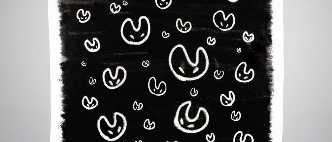 FLOWY COMFY LOUNGE SIGNATURE SCARF BLACK TYPE1