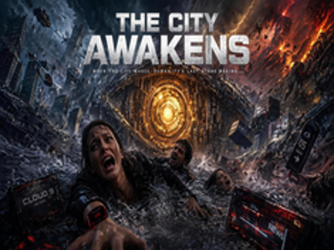 THE CITY AWAKENS is an AI-generated cinematic sci-fi disaster content that depicts humanity's final struggle for survival in a collapsing futuristic city. Combining cutting-edge generative AI with immersive visual storytelling, it delivers spectacular large-scale scenes and cinematic experiences beyond the limits of traditional filmmaking. The project presents a new vision of AI-driven digital entertainment through powerful visuals, emotional storytelling, and limitless creative possibilities.