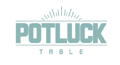 The meaning of Potluck is a meal consisting of whatever guests have brought and enjoy all together. so we made this logo because we aim to share and lead food contents all over the world.