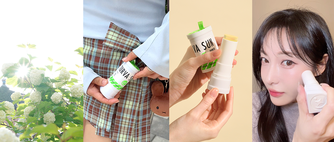 A wearable solid sunscreen designed for life on the move, offering hygienic, hands-free application with SPF50+ PA++++ and a low-irritation vegan formula.