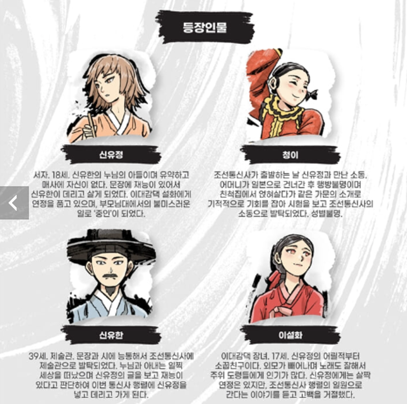 the main character of the travelogue of the Joseon news agency.