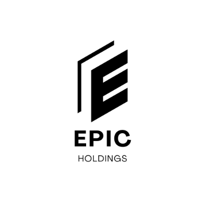 The Epic Holdings logo symbolizes the company's core values of storytelling and content creation. The "E" in the logo is shaped like an open book, representing knowledge, creativity, and the stories conveyed through various mediums such as dramas, novels, and more.