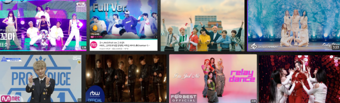 An image presenting choreography projects and K-POP performance content production.