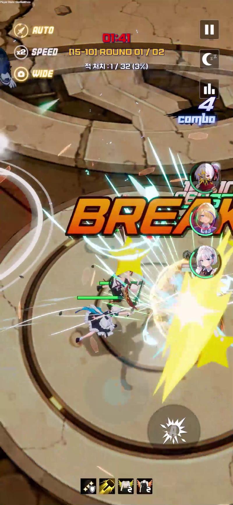 MoeVerse: Live mobile combat gameplay