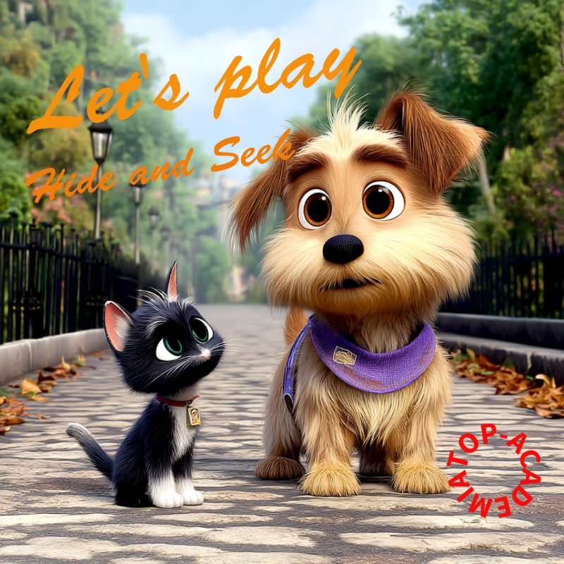  Bbang-i's Hide and Seek is an animation series based on the real-life daily life of a 5-year-old Yorkshire Terrier puppy.     The main character, Bbang, is my pet dog, a 5-year-old Yosher Terrier.
