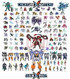 All charactors in Creature Hunters