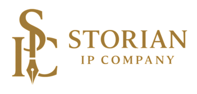 Gold corporate logo on a white background, featuring a monogram formed from the initials S, I, and C with a fountain pen nib symbolizing the creation and expansion of original story IP.