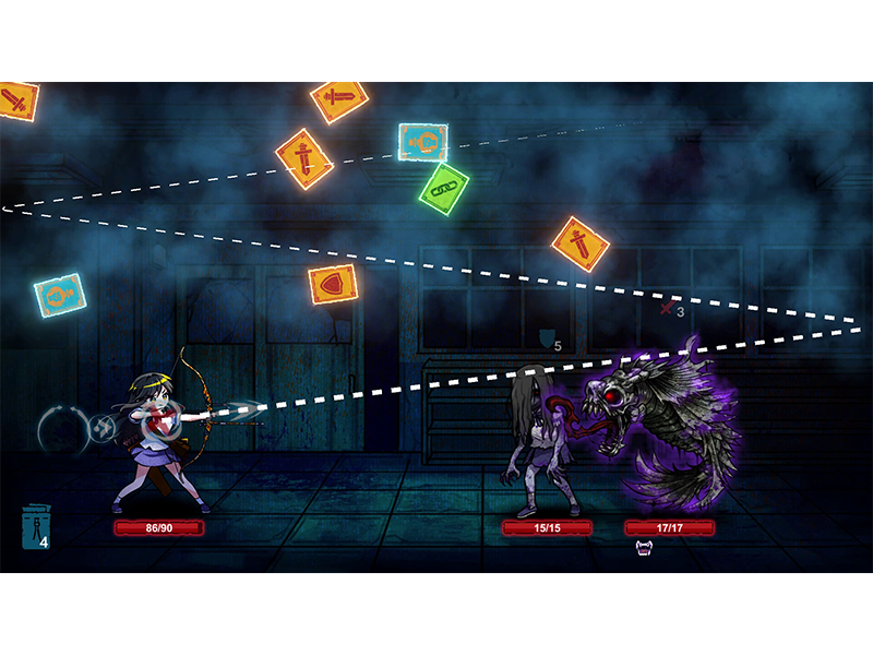 Combat screen from “Midnight Study”